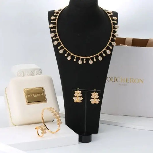 Clean-Finish Boucheron Serpent Boheme Multi Motif Necklace Yellow Gold Diamonds - view 2