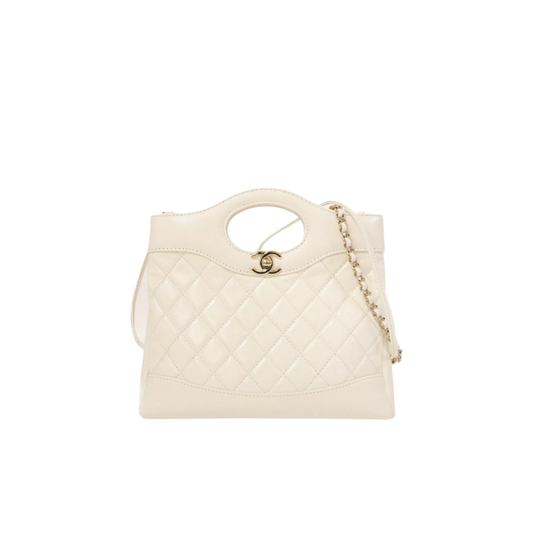 Sharp 31 White Lambskin Bag