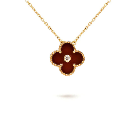 Christmas Limited Edition Clover Necklace – 2011-Carnelian