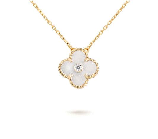 Christmas Limited Edition Clover Necklace – 2012-White Mother-of-Pearl