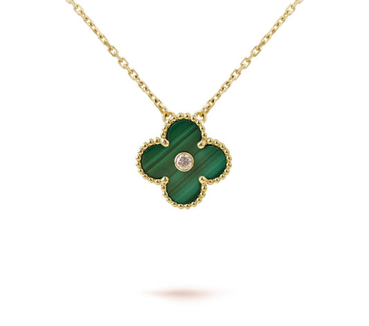 Christmas Limited Edition Clover Necklace – 2013-Malachite
