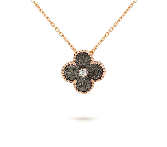 Christmas Limited Edition Clover Necklace – 2023-Obsidian
