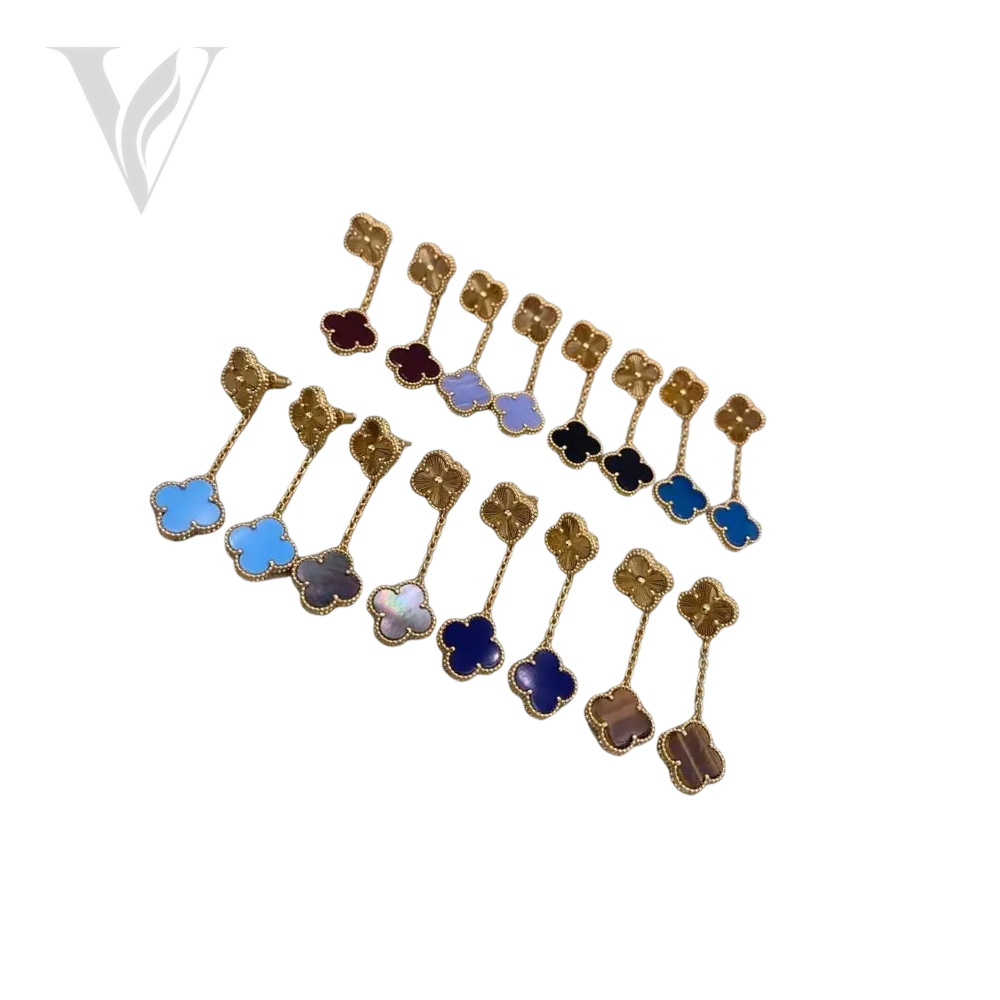 Van Cleef & Arpels Alhambra Dangle Earrings - Gold – View 3
