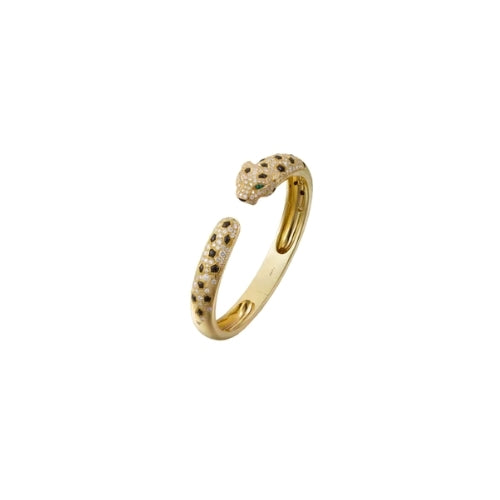 Elegant Open Ended Leopard Ring
