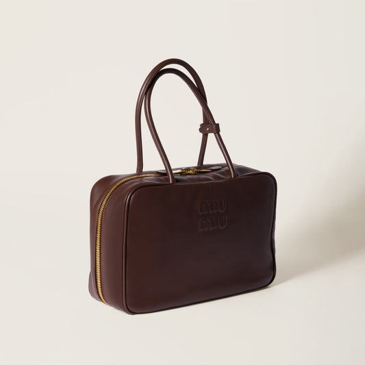 Premium-Look Miu Miu Leather Beau Briarwood Bag - view 2