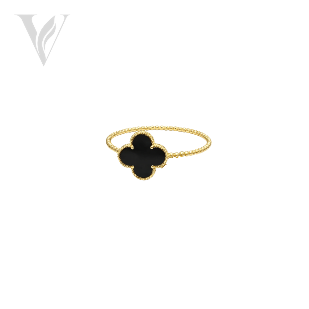 Van Cleef & Arpels Alhambra Bracelet Ring Set - Gold – View 3