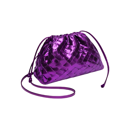 Premium-Look Intrecciato Leather Mini Bag - view 2