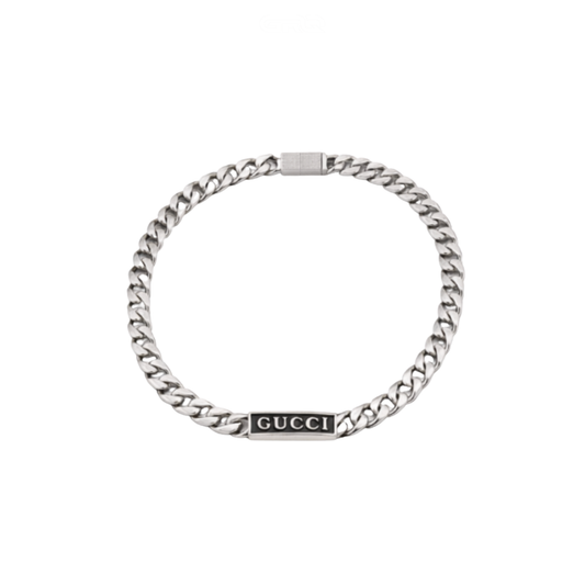 Everyday-Luxe Logo Plate Chain Bracelet Si Er