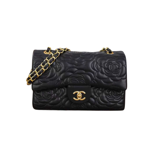 Clean-Finish Camellia Fl Black Bag