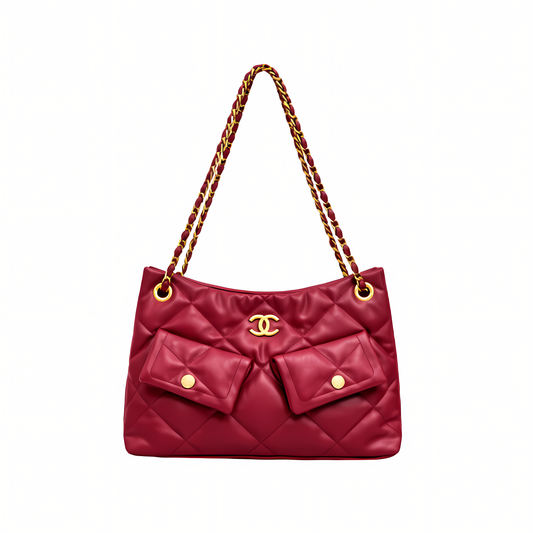 Elevated 25 Small Hobo Suede Red Bag