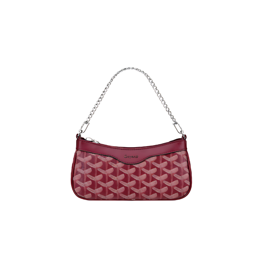 Polished Hirondelle Pm Burgundy Bag