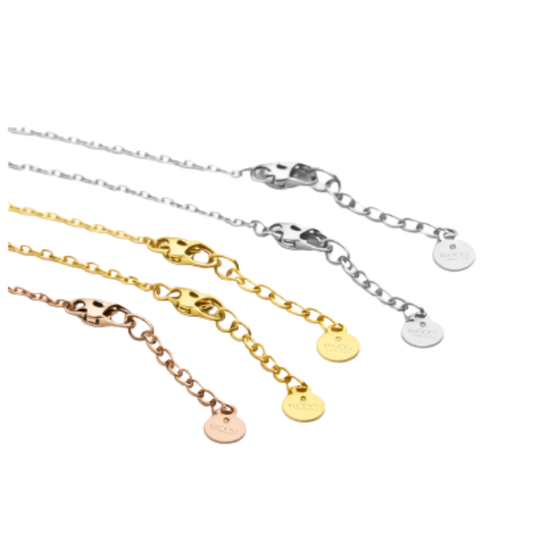 Polished Heart Logo Necklace Gold Si Er Rosegold - view 2