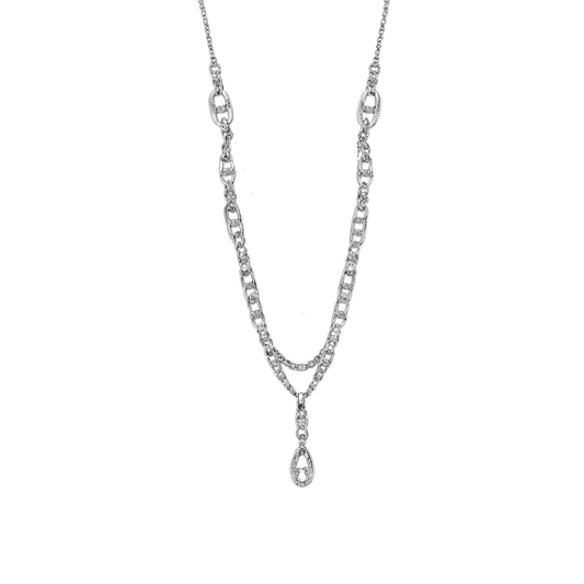 Sophisticated Chaine D Ancre Farandole Multi Strand Set Si Er Crystals