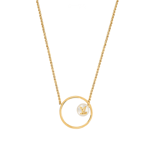 Sharp Eclipse Pearls Necklace Gold