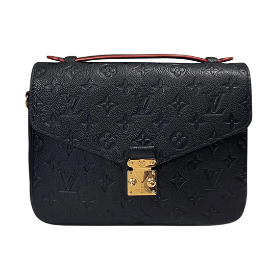 Elevated Pochette Metis Black Monogram Empreinte Leather Bag