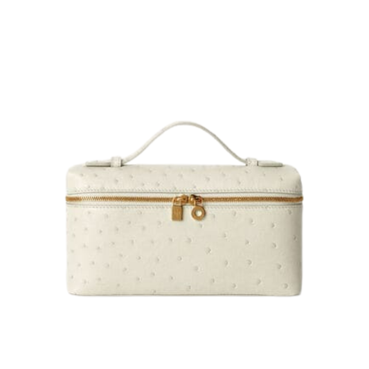 Timeless Extra Pocket L19 Ostrich Leather Bag