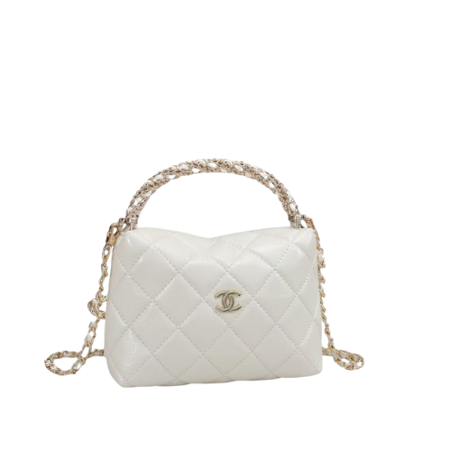 Minimal-Luxe 19 White Fl Bag