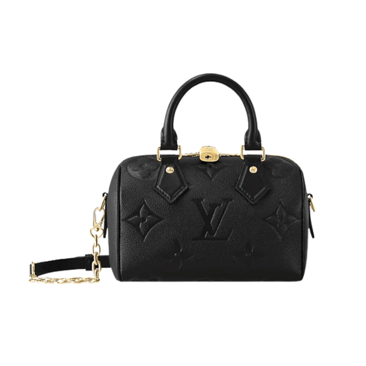 Dressy Handbag in Black Monogram Empreinte Leather