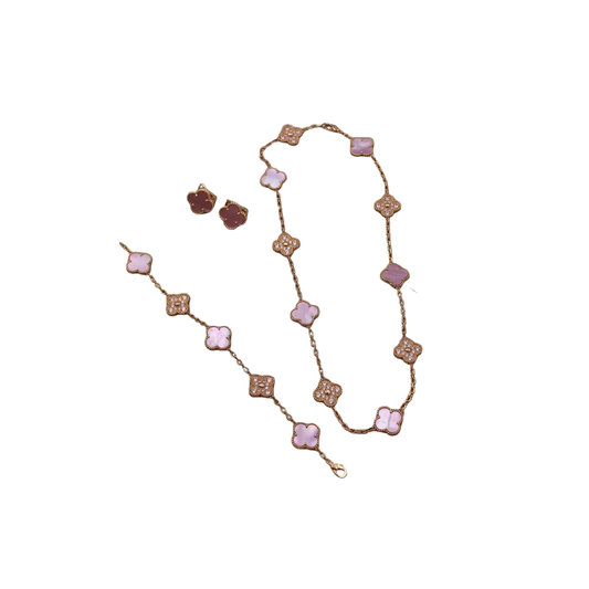 Premium-Look Bracelet Si Er Pink Pearl