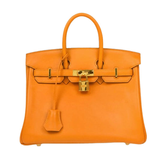Timeless Structured Carryall 25 Handbag in Mango Epsom