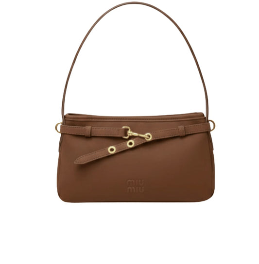 Elegant Miu Miu Aventure N Pa Leather Shoulder Bag