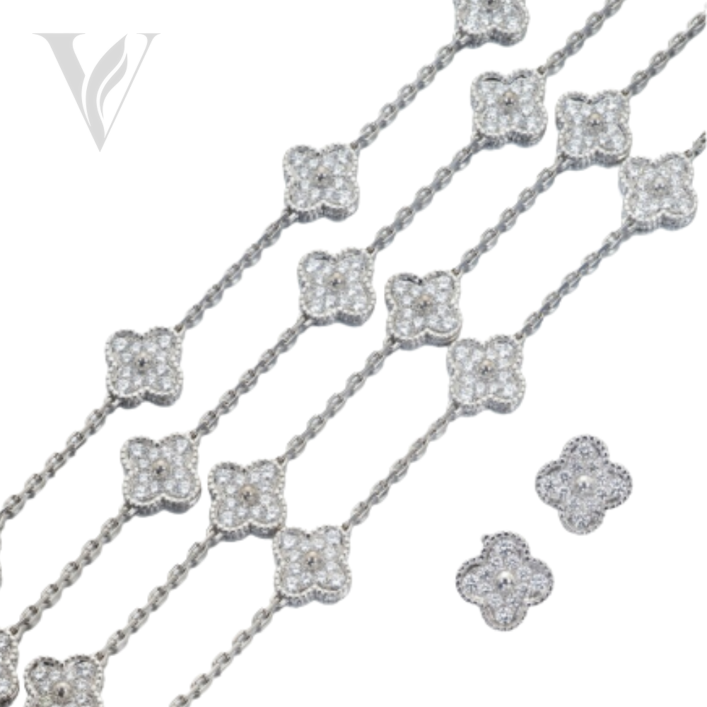 Van Cleef & Arpels Premium-Look Set Agate - Gold Silver Agate – View 3