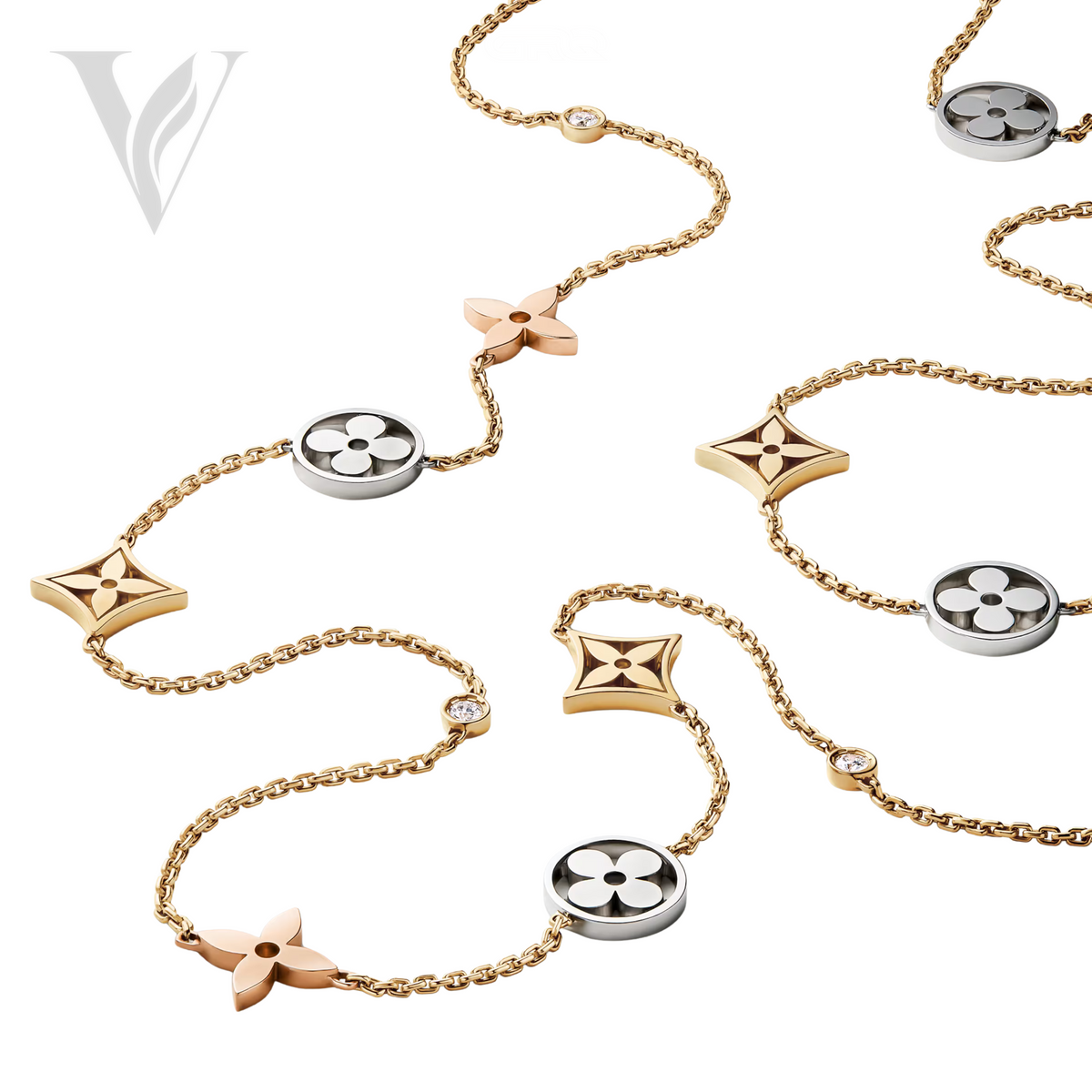 Louis Vuitton Idylle Blossom Sautoir 3 Golds - Diamond Detail