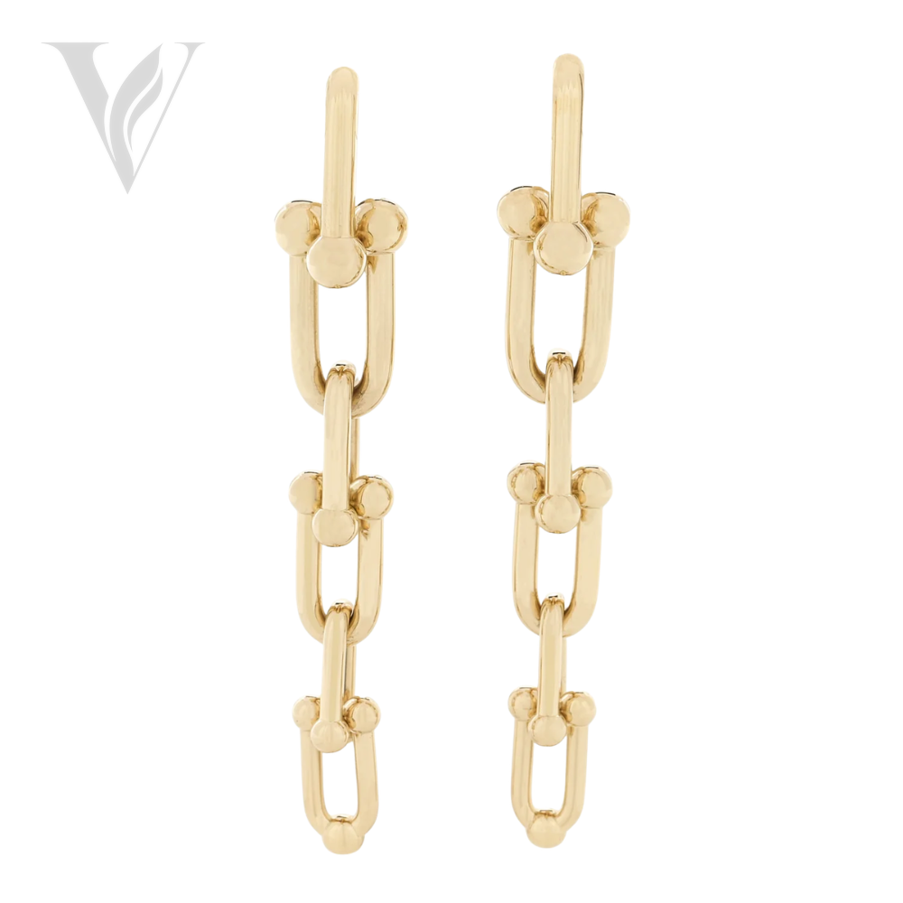 Tiffany & Co. HardWear Graduated Link Earrings - Yellow Gold