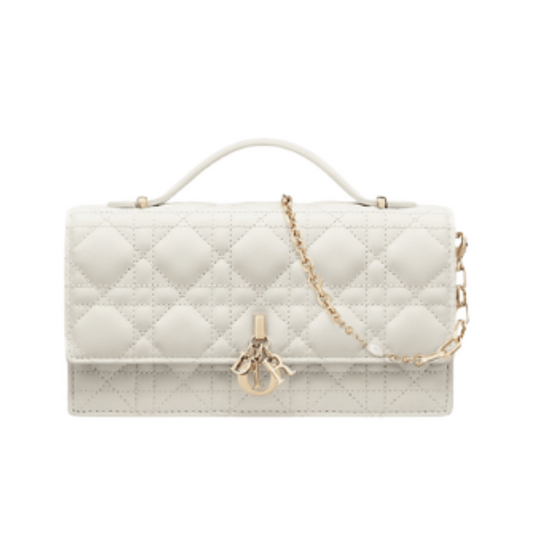 Minimal-Luxe My Mini Latte Cannage Lambskin Bag