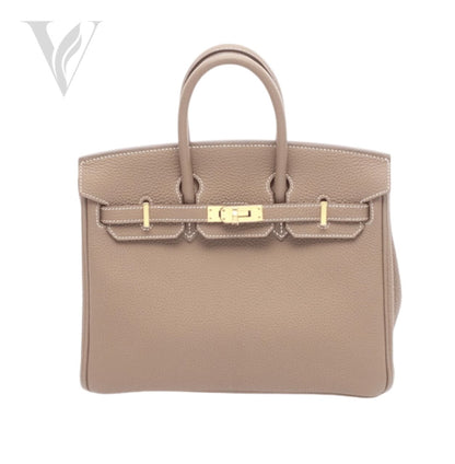 Hermès Birkin 25 Bag - Etoupe Togo Leather, Gold Hardware
