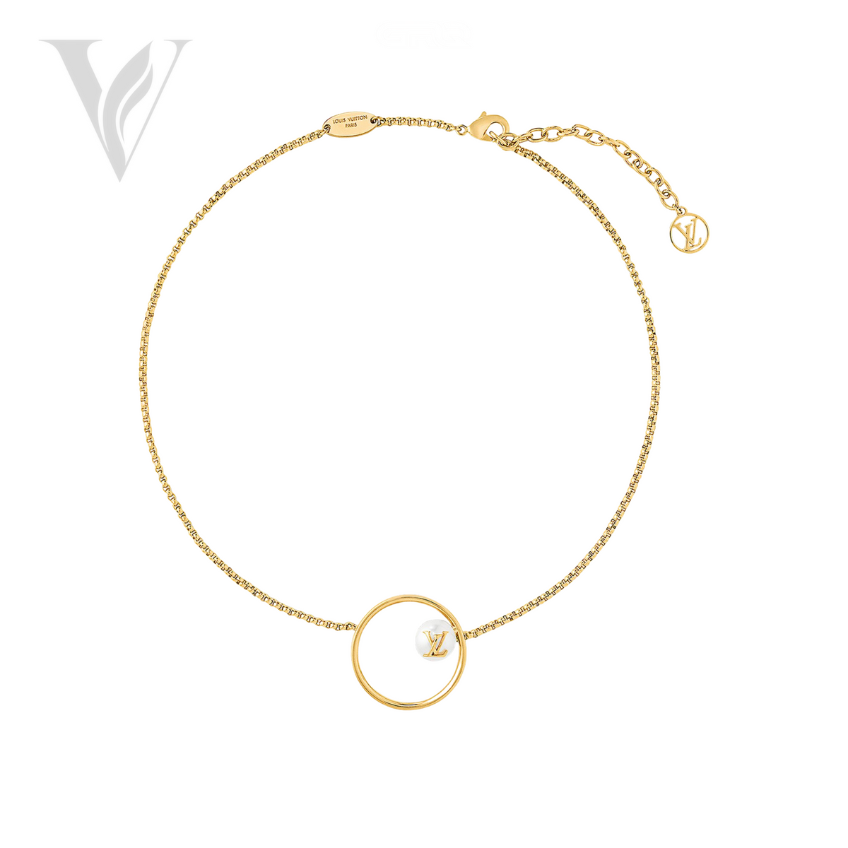 Louis Vuitton LV Eclipse Pearls Necklace - Gold – View 3