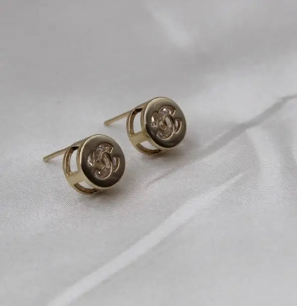 Dressy Earinings White Gold Diamonds - view 5