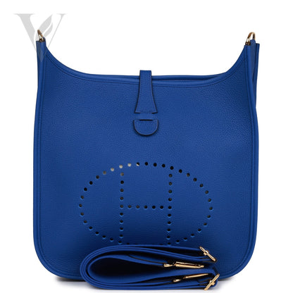 Hermès Evelyne Iii PM Bleu Royal Maurice Bag - Gold Hardware
