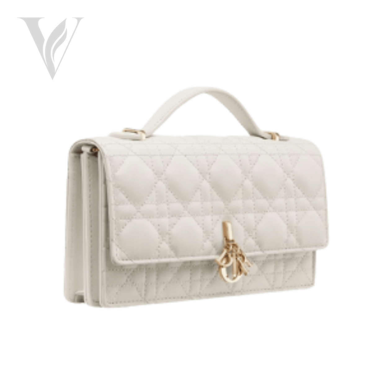 Dior My Dior Mini Bag - Latte Cannage Lambskin – View 3