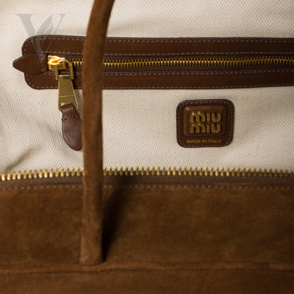 Miu Miu Leather Beau Bag Briarwood Bag - Brown – View 4