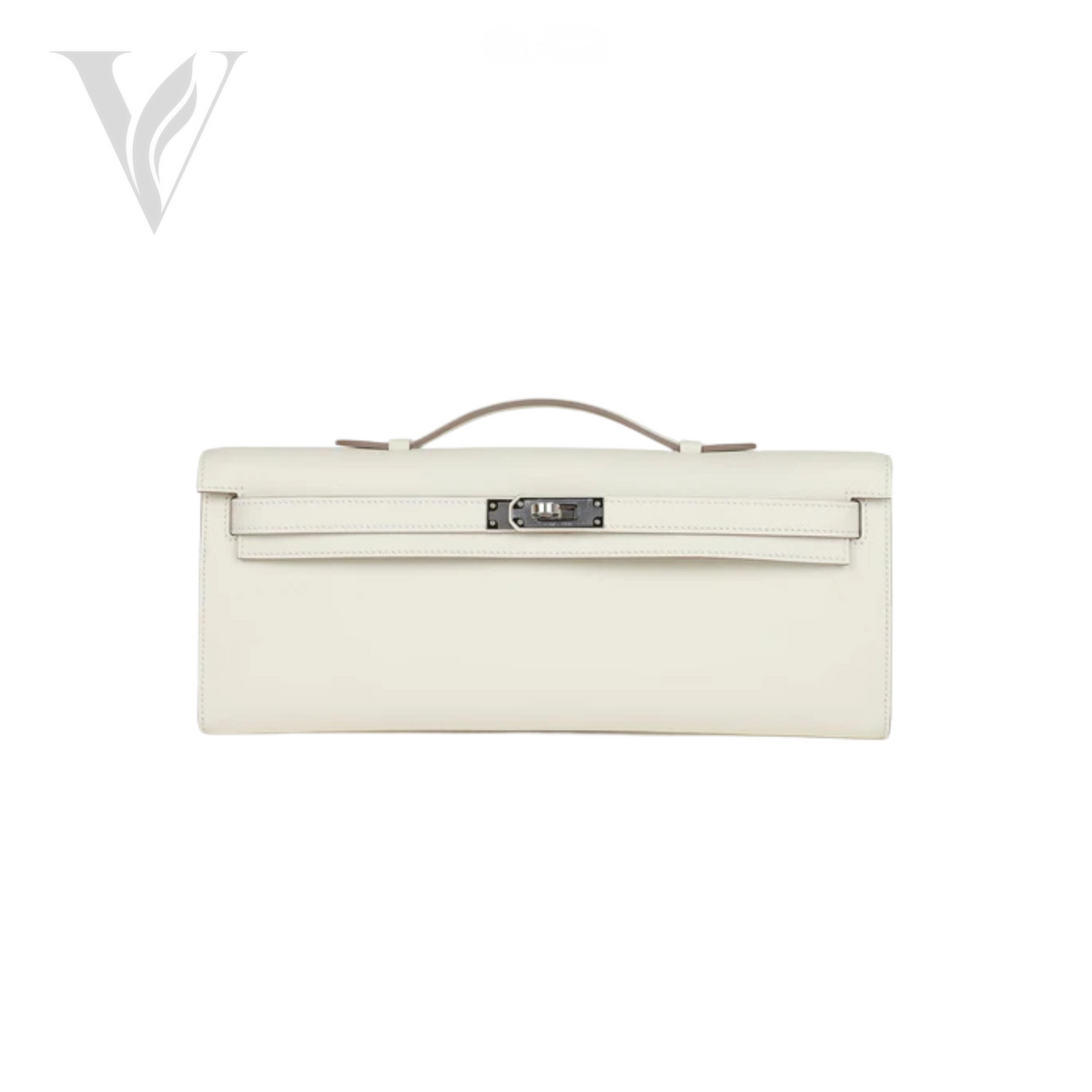 Hermès Kelly Cut Mushroom Swift Bag - Palladium Hardware
