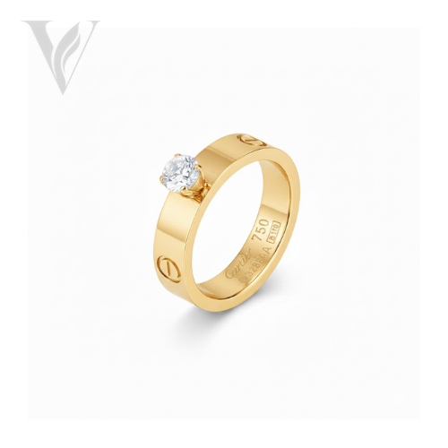 Cartier Elegant Solitaire Ring - Gold – View 10