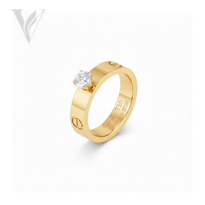 Cartier Elegant Solitaire Ring - Gold – View 10