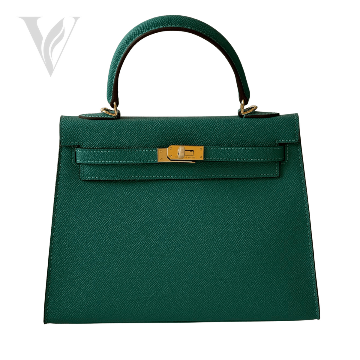 Hermès Structured Top-Handle Mini Bag - Green