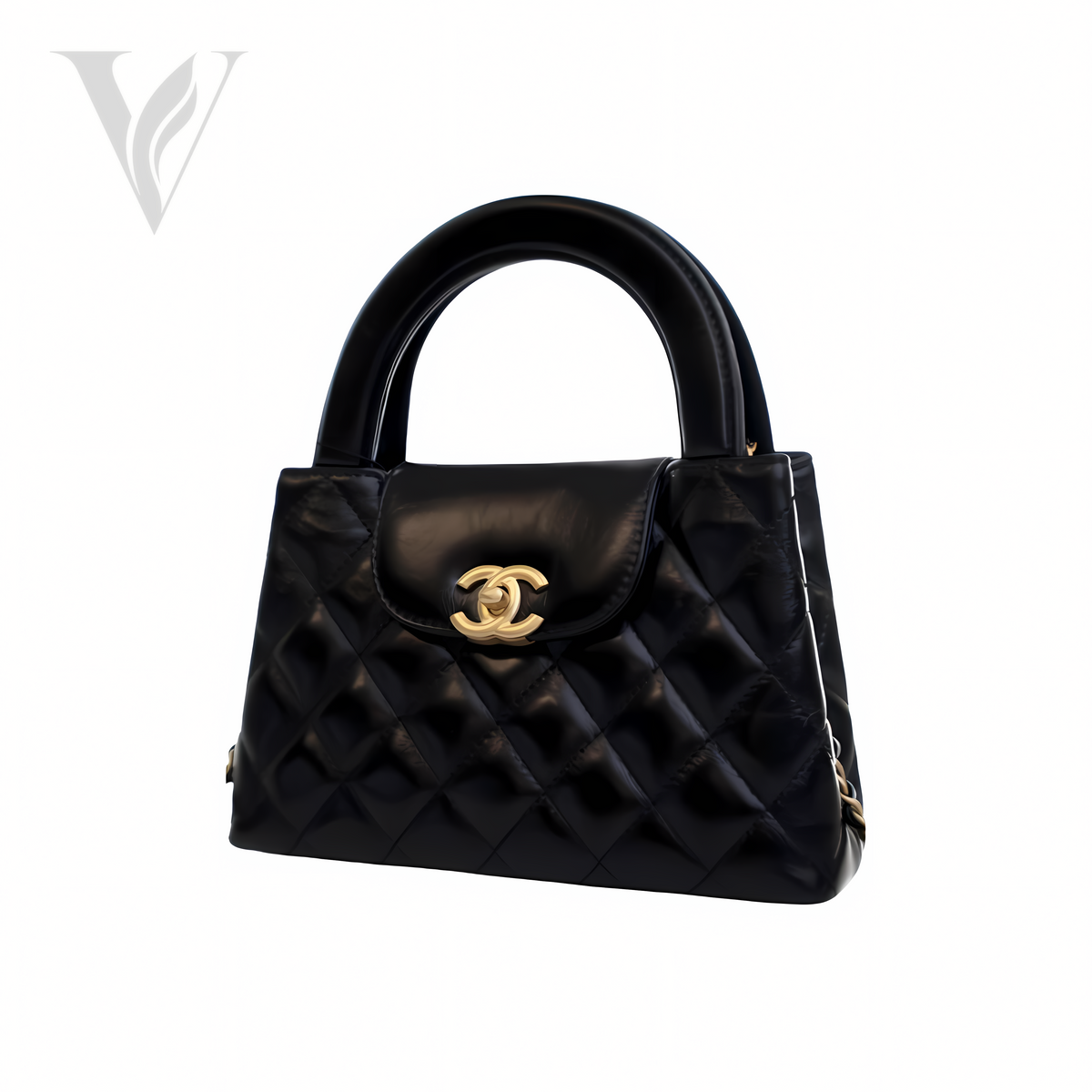 Chanel Small Kelly Mini Shopping Bag Shiny Bag – View 3