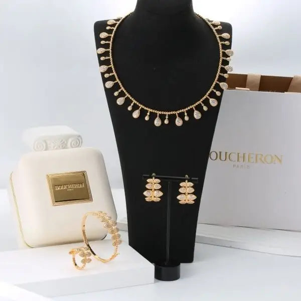 Clean-Finish Boucheron Serpent Boheme Multi Motif Necklace Yellow Gold Diamonds - view 2