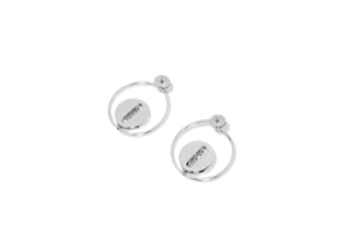Sharp White Earrings Set