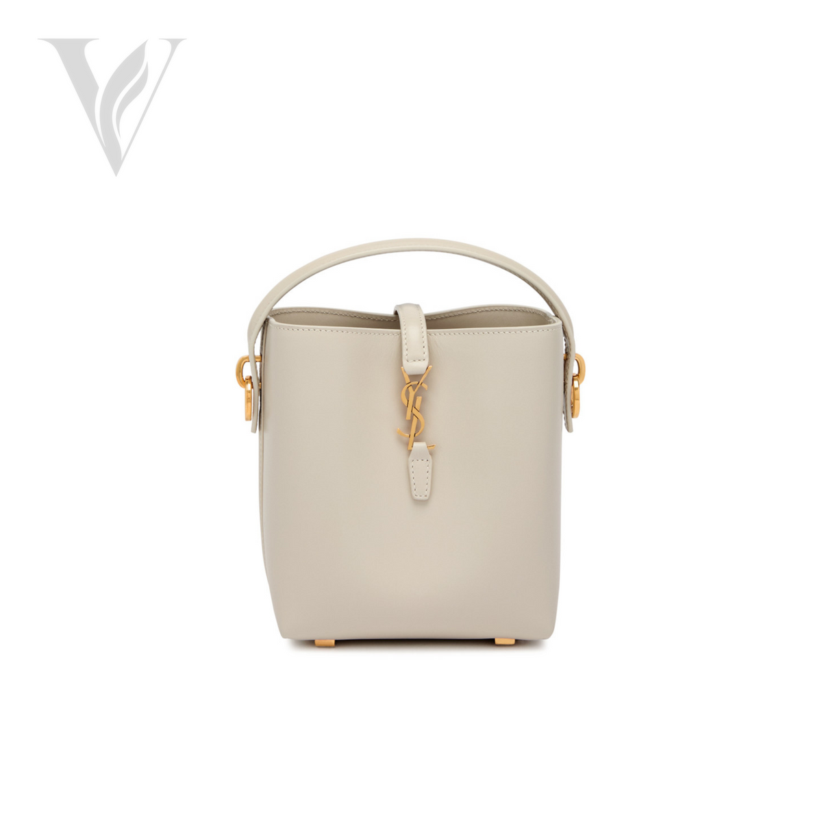 Saint Laurent Le 37 Mini Leather Bucket Bag