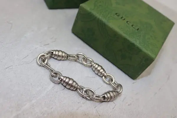 Elevated Chunky Chain Necklace Bracelet Set Si Er - view 8