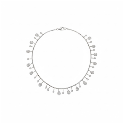 Detailed Boucheron Teardrop Necklace - view 2