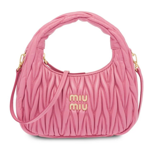 Elegant Miu Miu Wander Shoulder Matelassé N Pa Leather Bag