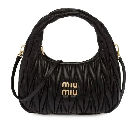 Refined Miu Miu Wander Shoulder Matelassé N Pa Leather Bag