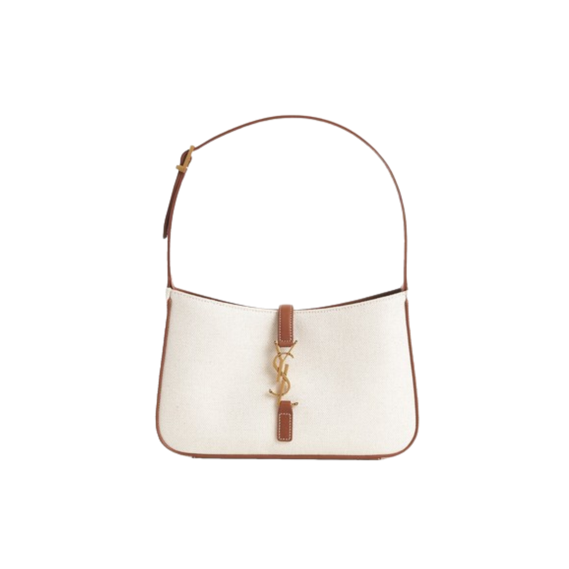 Detailed Le 5 À 7 Canvas Leather Hobo Bag