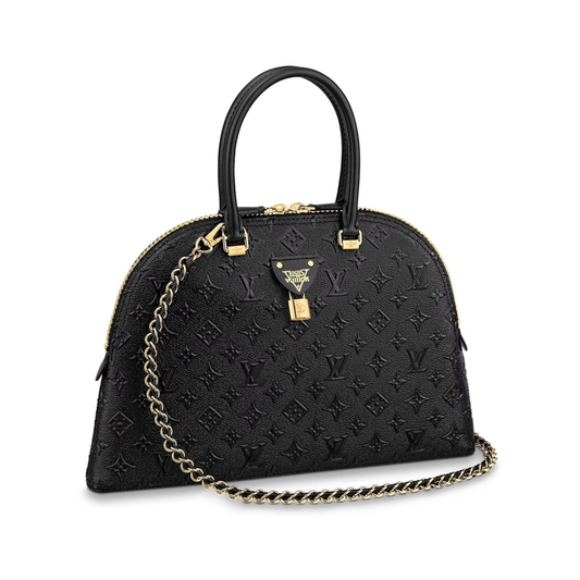 Minimal-Luxe Monogram Empriente Leather Bag