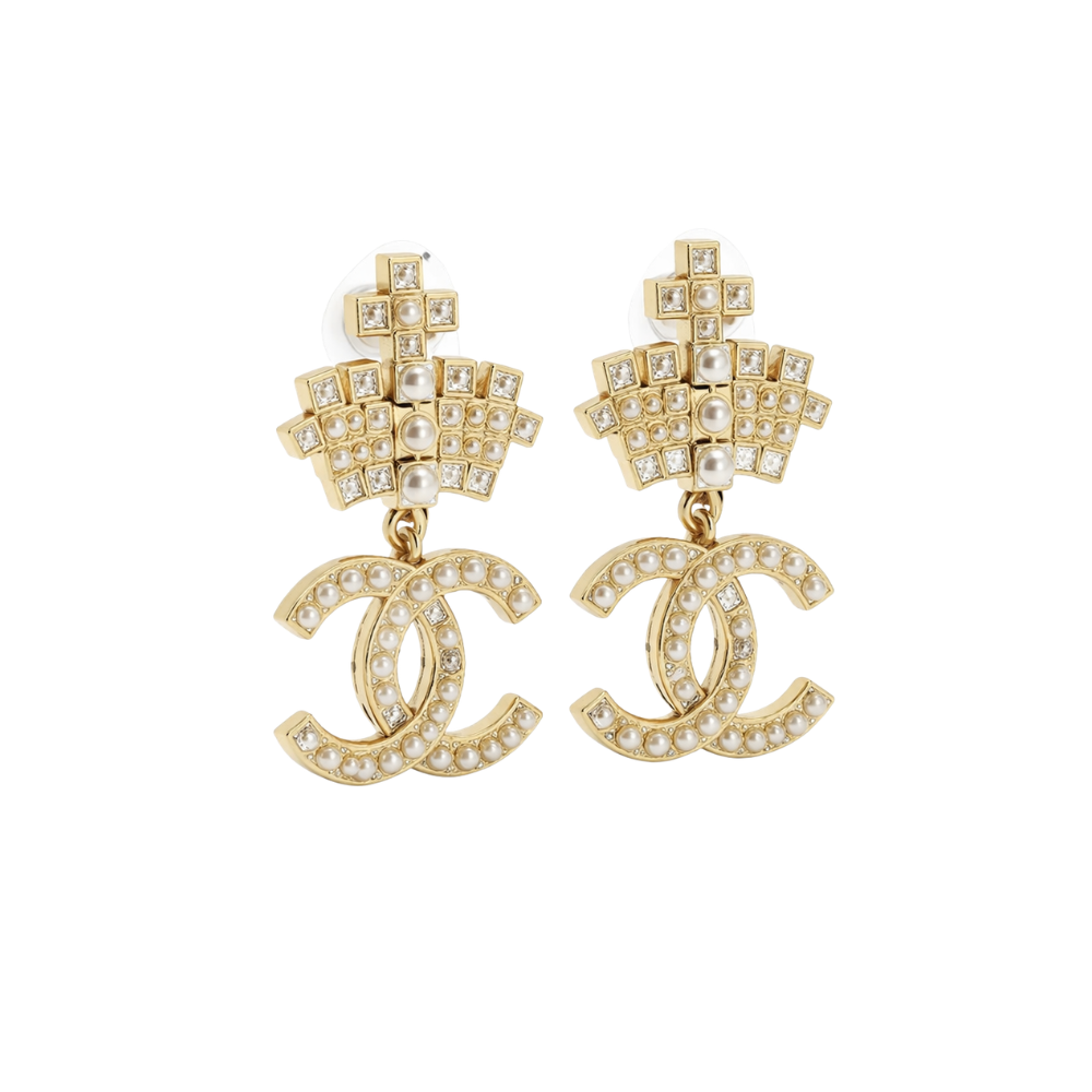 Everyday-Luxe Byzantine Inspired Crown with Interlocking Cc Pendant